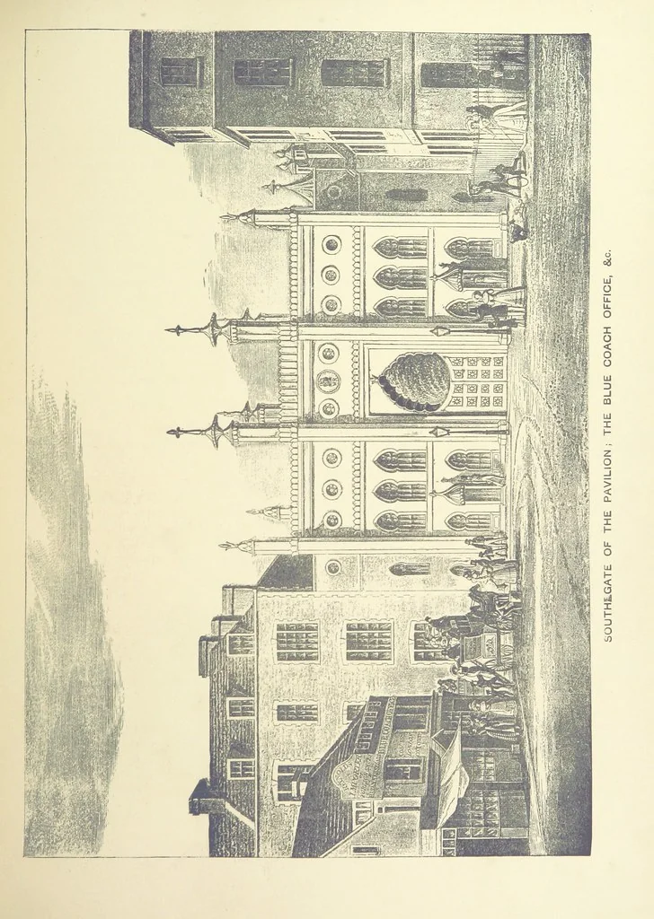 An illustration from “A Peep into the Past”: Brighton in the Olden Time, with glances at the present, etc. [With plates, including portraits, 1880, leaf 309