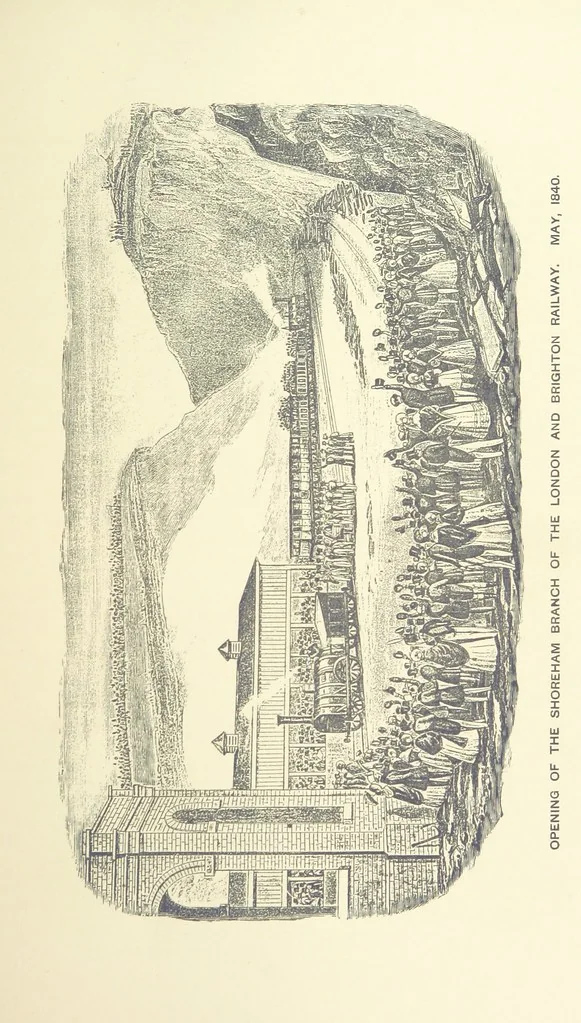 An illustration from “A Peep into the Past”: Brighton in the Olden Time, with glances at the present, etc. [With plates, including portraits, 1880, leaf 323