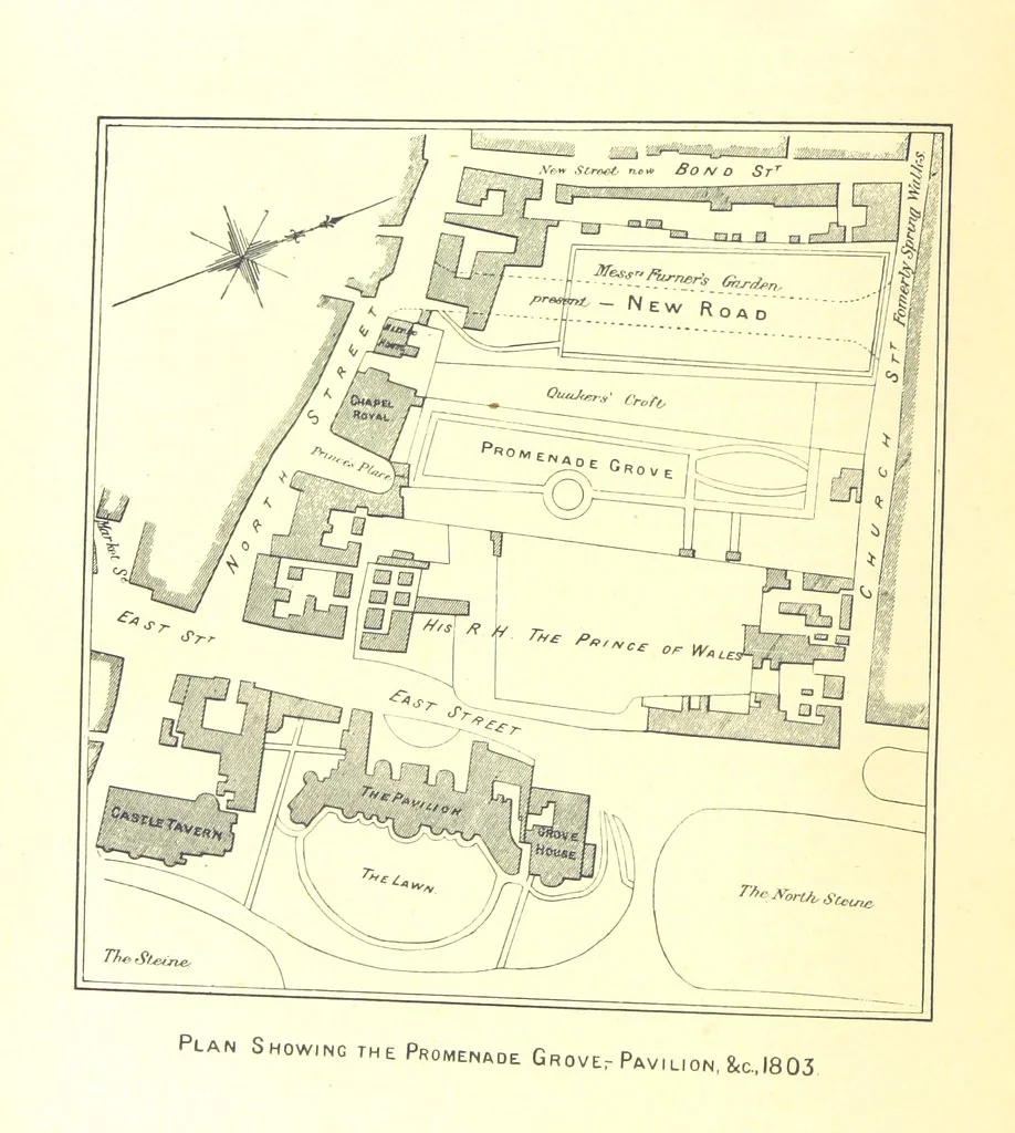 An illustration from “A Peep into the Past”: Brighton in the Olden Time, with glances at the present, etc. [With plates, including portraits, 1892, leaf 118