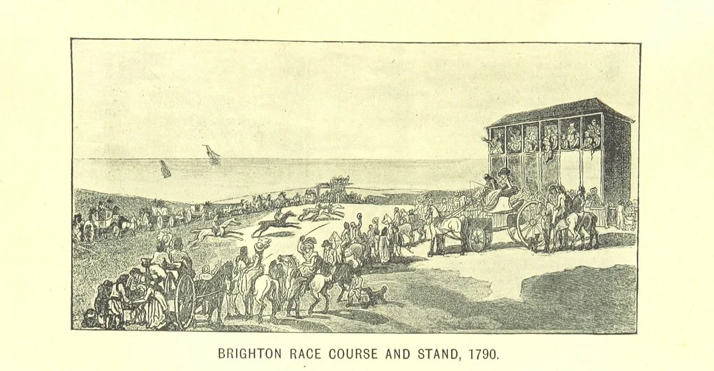 An illustration from “A Peep into the Past”: Brighton in the Olden Time, with glances at the present, etc. [With plates, including portraits, 1892, leaf 143