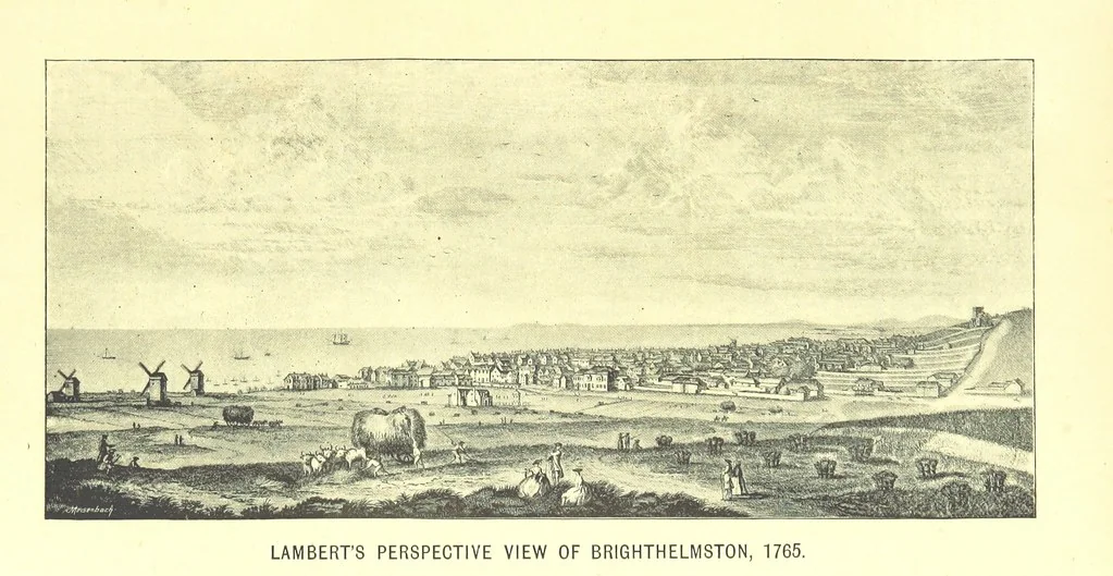 An illustration from “A Peep into the Past”: Brighton in the Olden Time, with glances at the present, etc. [With plates, including portraits, 1892, leaf 173