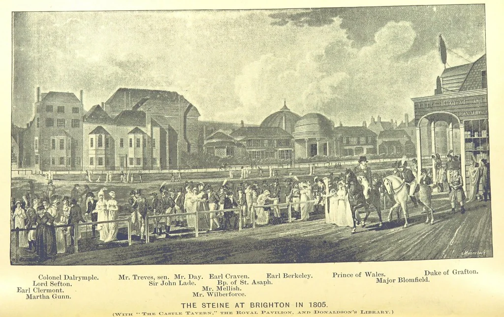 An illustration from “A Peep into the Past”: Brighton in the Olden Time, with glances at the present, etc. [With plates, including portraits, 1892, leaf 206