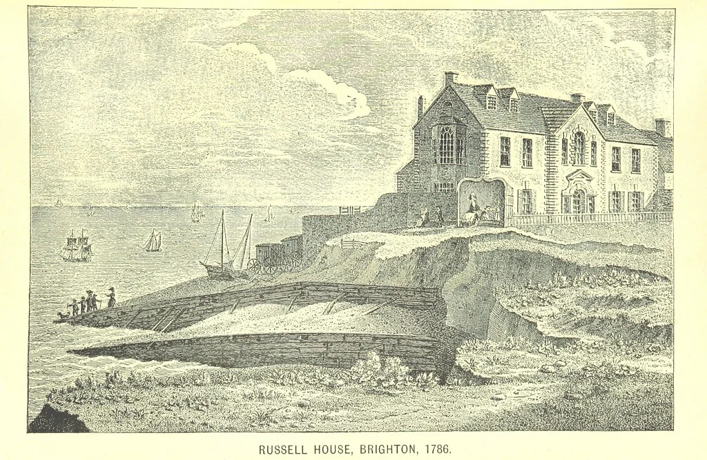 An illustration from “A Peep into the Past”: Brighton in the Olden Time, with glances at the present, etc. [With plates, including portraits, 1892, leaf 219