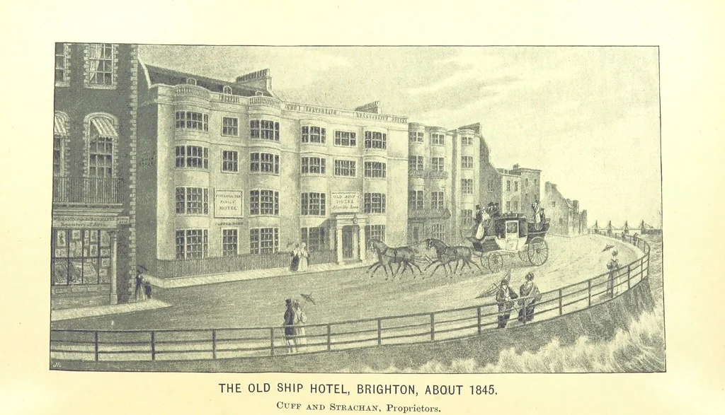 An illustration from “A Peep into the Past”: Brighton in the Olden Time, with glances at the present, etc. [With plates, including portraits, 1892, leaf 276