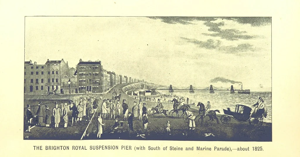 An illustration from “A Peep into the Past”: Brighton in the Olden Time, with glances at the present, etc. [With plates, including portraits, 1892, leaf 280