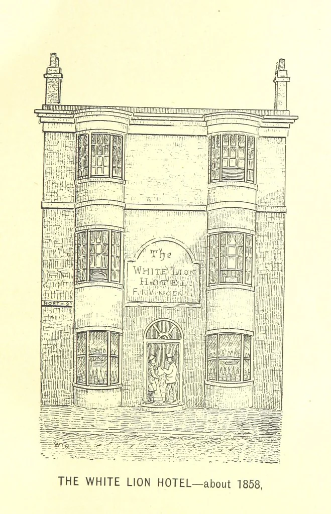 An illustration from “A Peep into the Past”: Brighton in the Olden Time, with glances at the present, etc. [With plates, including portraits, 1892, leaf 295