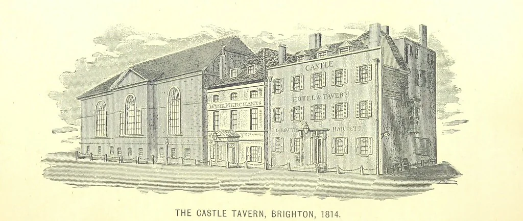 An illustration from “A Peep into the Past”: Brighton in the Olden Time, with glances at the present, etc. [With plates, including portraits, 1892, leaf 316