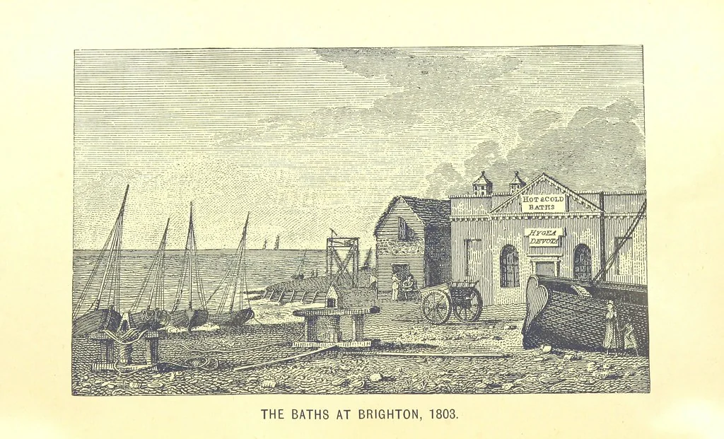 An illustration from “A Peep into the Past”: Brighton in the Olden Time, with glances at the present, etc. [With plates, including portraits, 1892, leaf 328