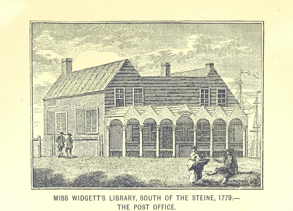 An illustration from “A Peep into the Past”: Brighton in the Olden Time, with glances at the present, etc. [With plates, including portraits, 1892, leaf 410