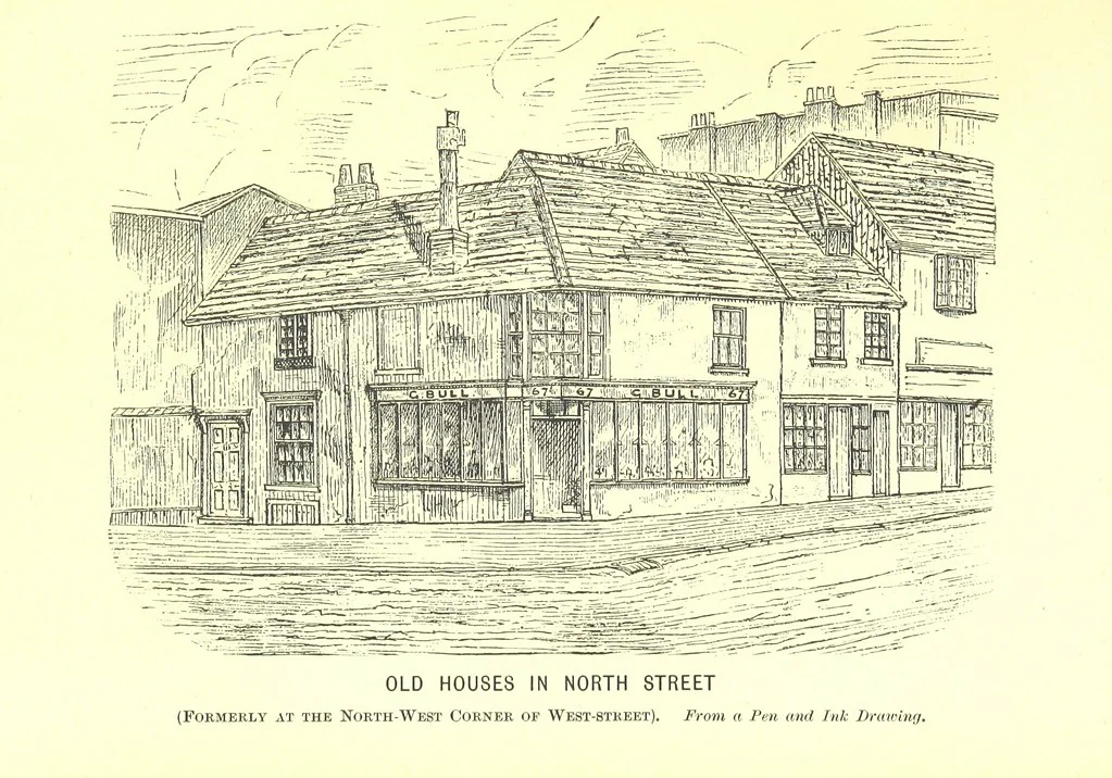 An illustration from “A Peep into the Past”: Brighton in the Olden Time, with glances at the present, etc. [With plates, including portraits, 1892, leaf 441