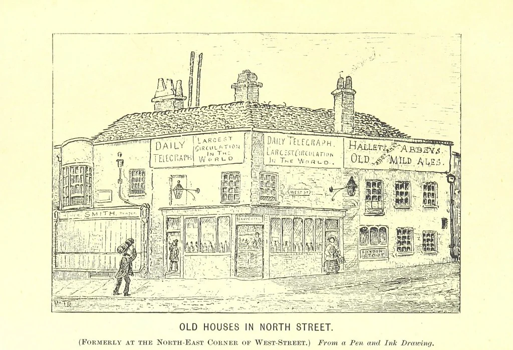 An illustration from “A Peep into the Past”: Brighton in the Olden Time, with glances at the present, etc. [With plates, including portraits, 1892, leaf 449