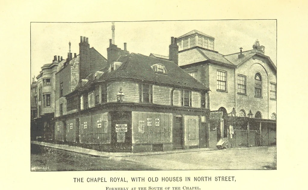 An illustration from “A Peep into the Past”: Brighton in the Olden Time, with glances at the present, etc. [With plates, including portraits, 1892, leaf 475