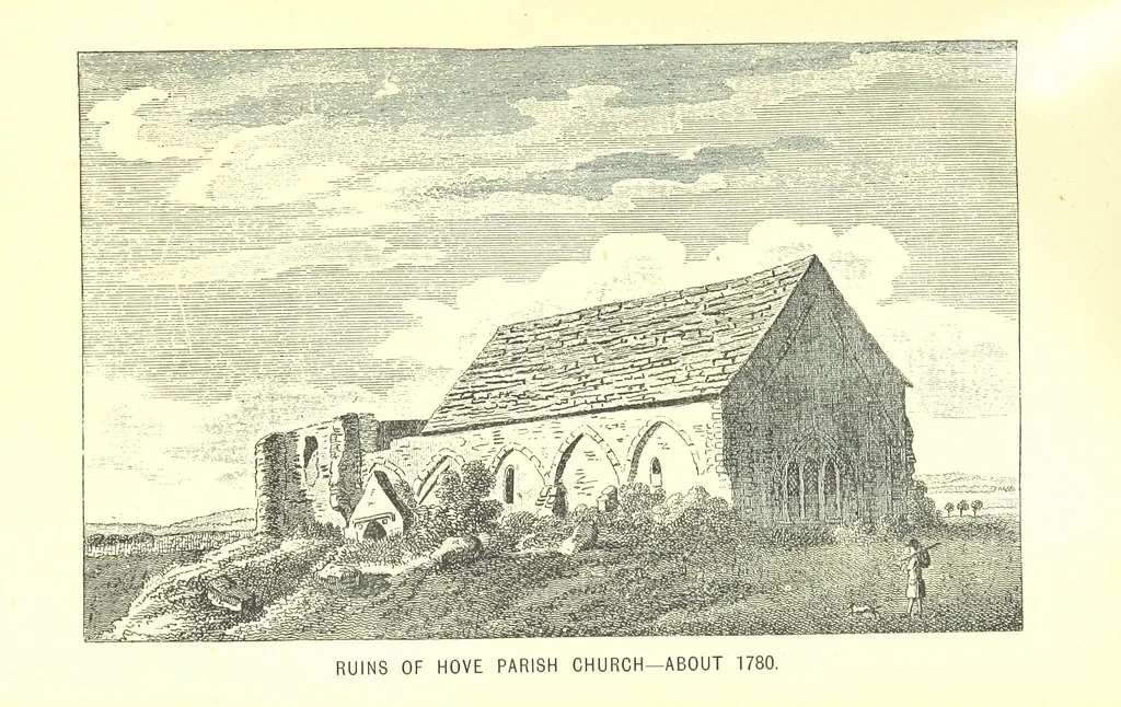 An illustration from “A Peep into the Past”: Brighton in the Olden Time, with glances at the present, etc. [With plates, including portraits, 1892, leaf 517