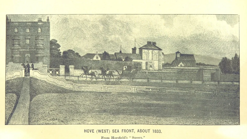 An illustration from “A Peep into the Past”: Brighton in the Olden Time, with glances at the present, etc. [With plates, including portraits, 1892, leaf 532