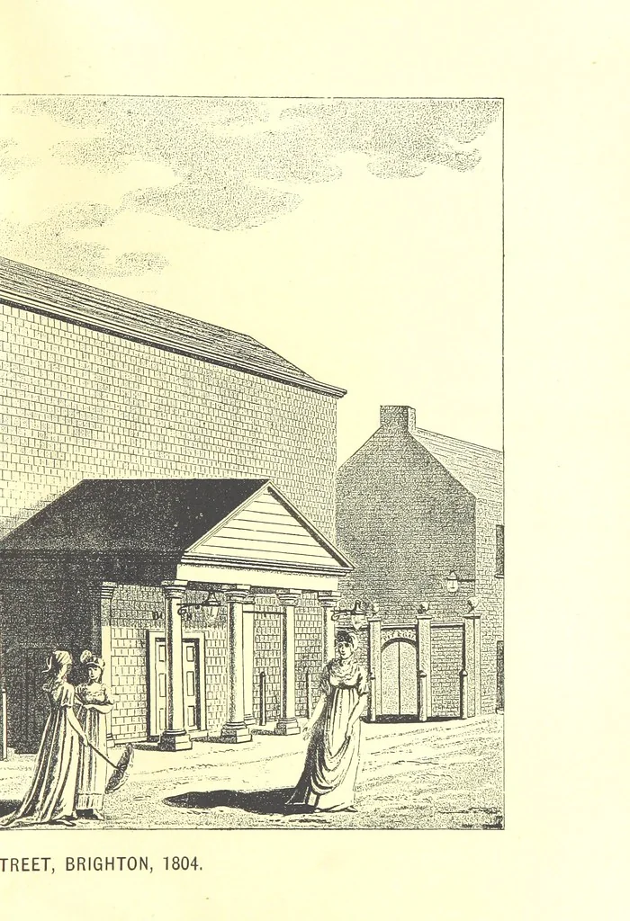 An illustration from “A Peep into the Past”: Brighton in the Olden Time, with glances at the present, etc. [With plates, including portraits, 1892, leaf 99