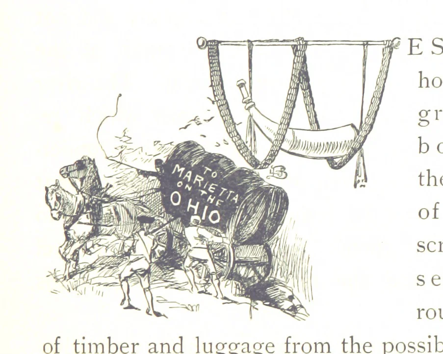 An illustration from The Story of Ohio ... Illustrations by L. J. Bridgman, 1888, leaf 107