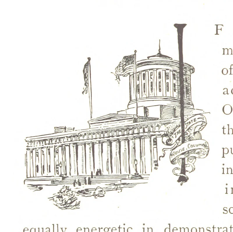 An illustration from The Story of Ohio ... Illustrations by L. J. Bridgman, 1888, leaf 282