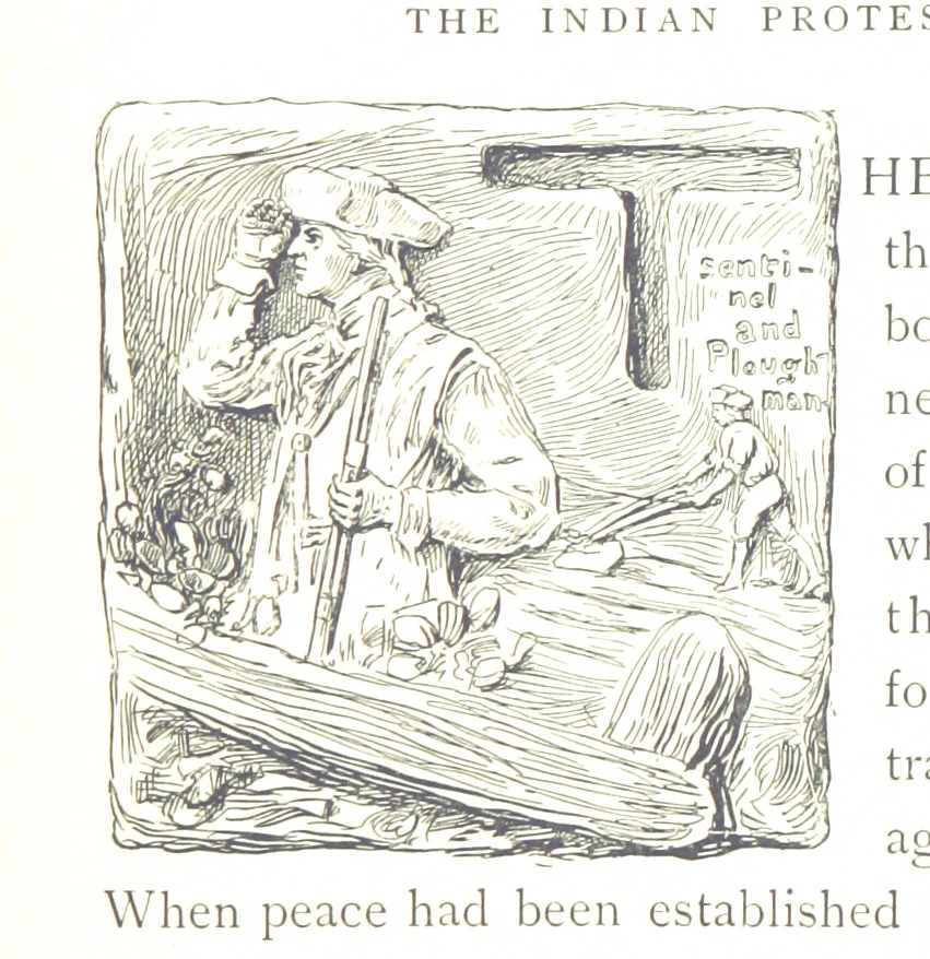 An illustration from The Story of Ohio ... Illustrations by L. J. Bridgman, 1888, leaf 63