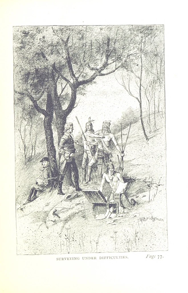 An illustration from The Story of Ohio ... Illustrations by L. J. Bridgman, 1888, leaf 77