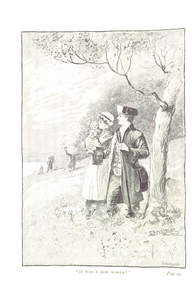 An illustration from The Story of Ohio ... Illustrations by L. J. Bridgman, 1888, leaf 8