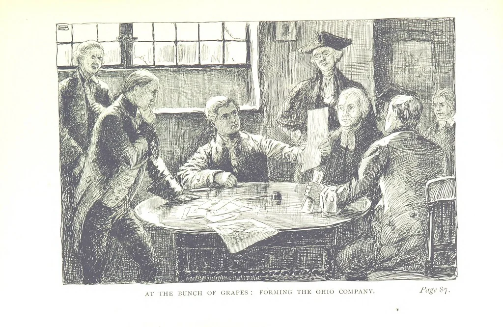 An illustration from The Story of Ohio ... Illustrations by L. J. Bridgman, 1888, leaf 89