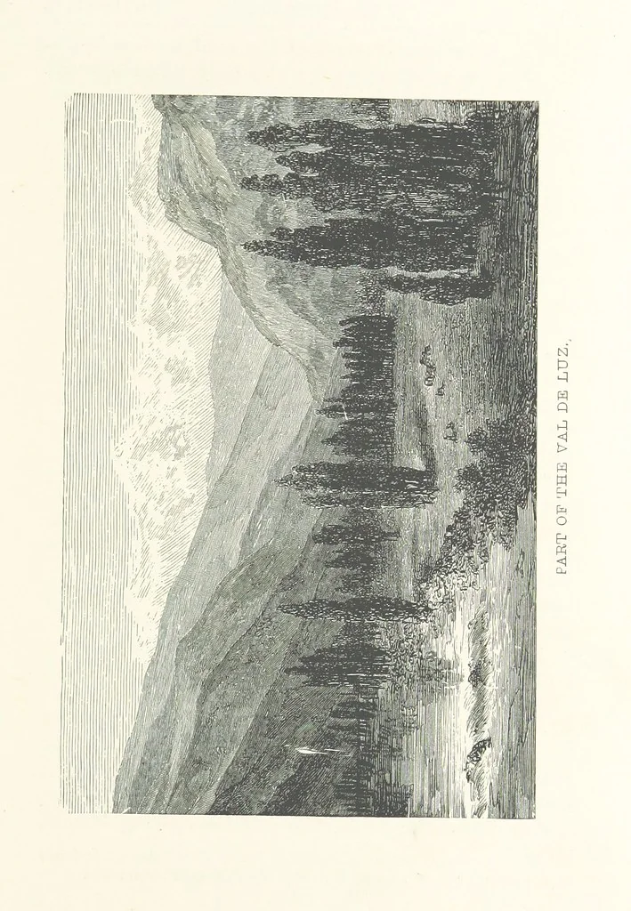 An illustration from The Pyrenees: a description of summer life at French watering places ... With ... illustrations by Gustave Doré, and a new map of the Central Pyrenees, 1881, leaf 113