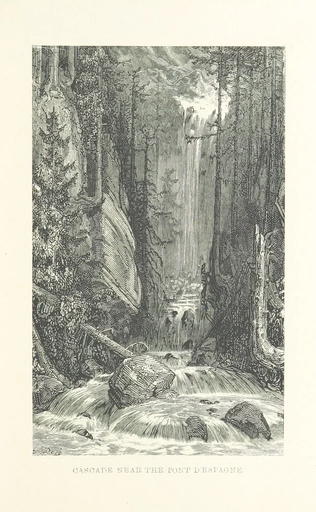 An illustration from The Pyrenees: a description of summer life at French watering places ... With ... illustrations by Gustave Doré, and a new map of the Central Pyrenees, 1881, leaf 119