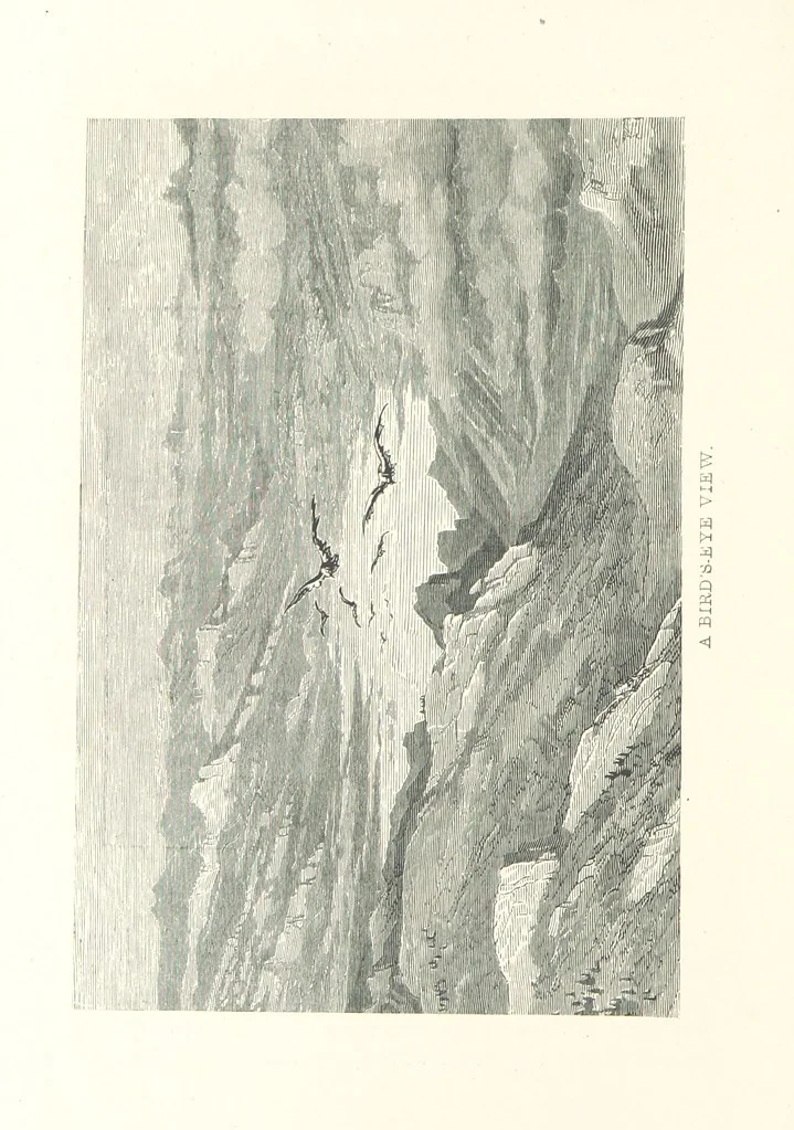 An illustration from The Pyrenees: a description of summer life at French watering places ... With ... illustrations by Gustave Doré, and a new map of the Central Pyrenees, 1881, leaf 142
