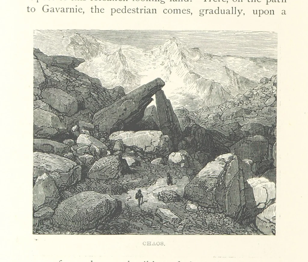 An illustration from The Pyrenees: a description of summer life at French watering places ... With ... illustrations by Gustave Doré, and a new map of the Central Pyrenees, 1881, leaf 146