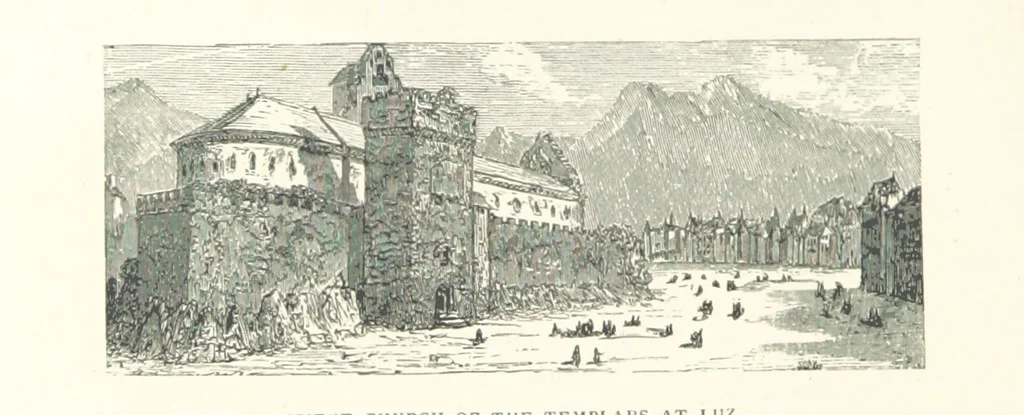 An illustration from The Pyrenees: a description of summer life at French watering places ... With ... illustrations by Gustave Doré, and a new map of the Central Pyrenees, 1881, leaf 162