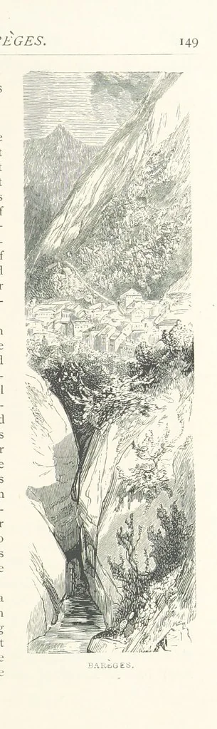 An illustration from The Pyrenees: a description of summer life at French watering places ... With ... illustrations by Gustave Doré, and a new map of the Central Pyrenees, 1881, leaf 167