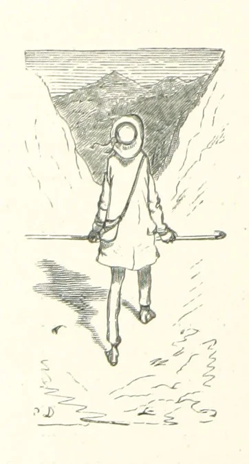 An illustration from The Pyrenees: a description of summer life at French watering places ... With ... illustrations by Gustave Doré, and a new map of the Central Pyrenees, 1881, leaf 18