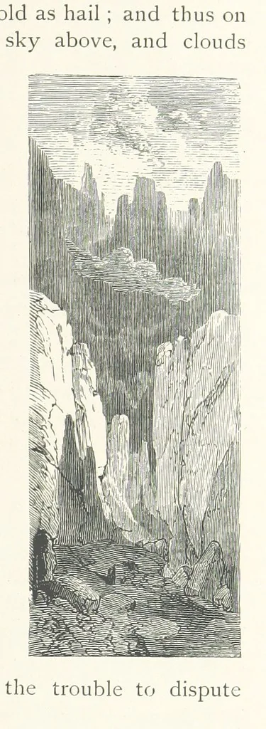 An illustration from The Pyrenees: a description of summer life at French watering places ... With ... illustrations by Gustave Doré, and a new map of the Central Pyrenees, 1881, leaf 219