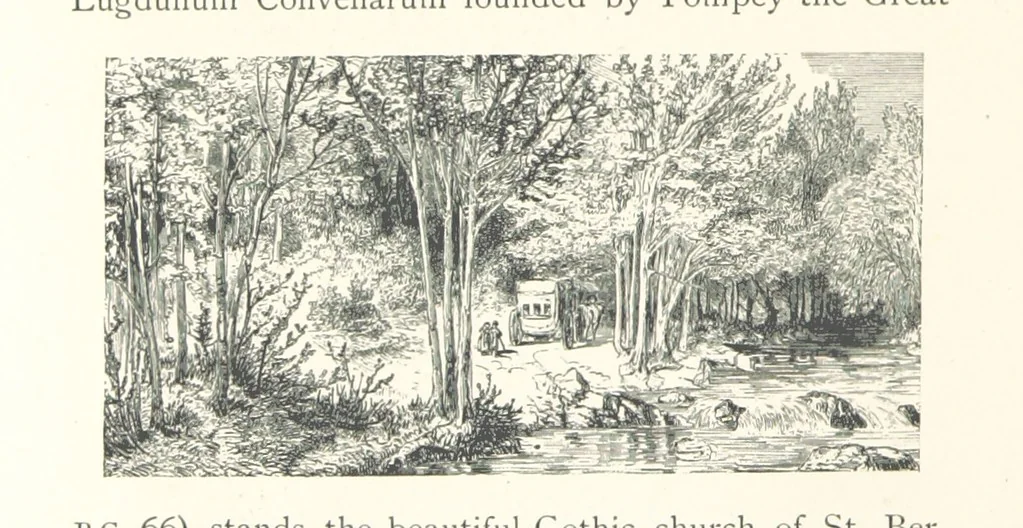 An illustration from The Pyrenees: a description of summer life at French watering places ... With ... illustrations by Gustave Doré, and a new map of the Central Pyrenees, 1881, leaf 228