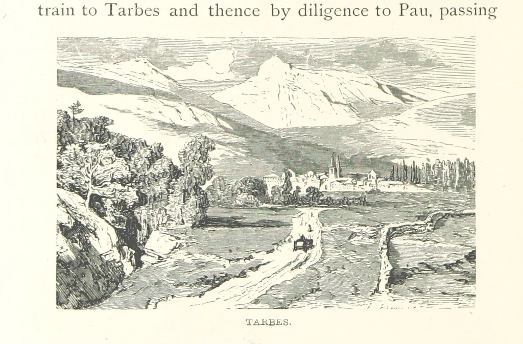 An illustration from The Pyrenees: a description of summer life at French watering places ... With ... illustrations by Gustave Doré, and a new map of the Central Pyrenees, 1881, leaf 242