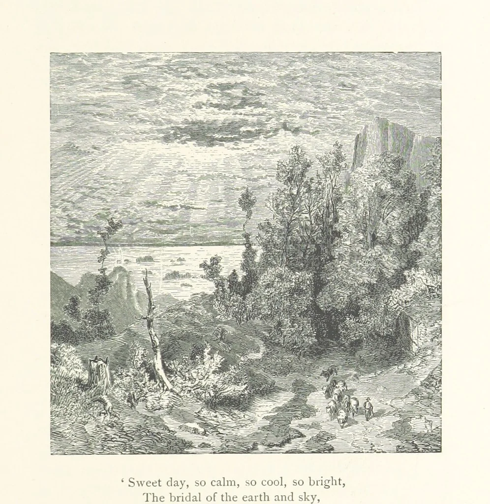 An illustration from The Pyrenees: a description of summer life at French watering places ... With ... illustrations by Gustave Doré, and a new map of the Central Pyrenees, 1881, leaf 253