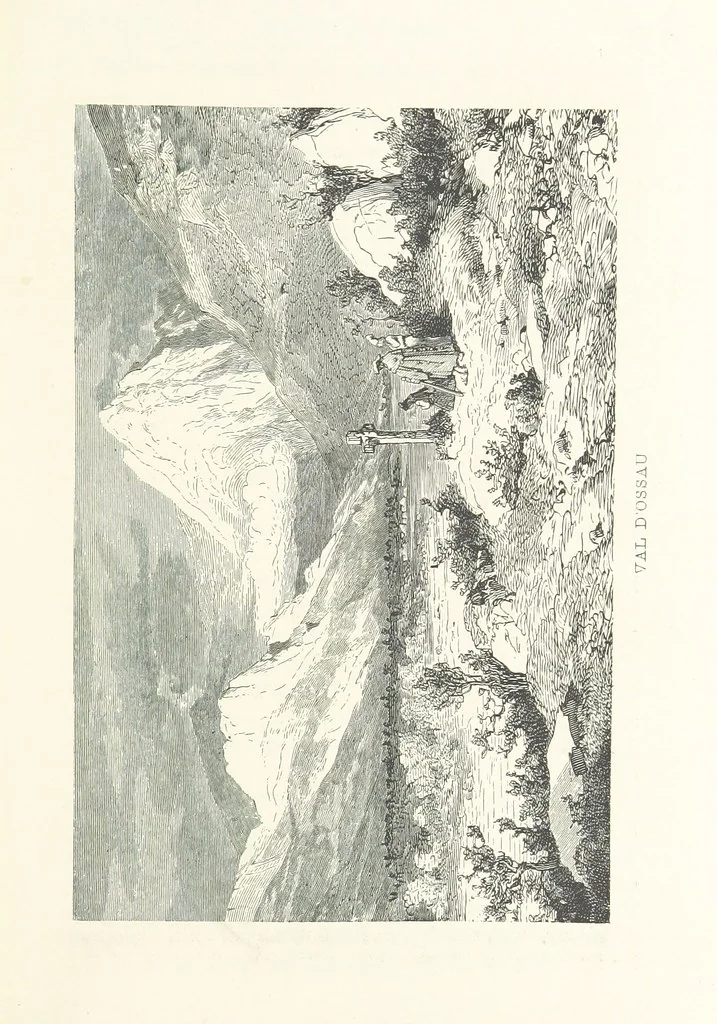 An illustration from The Pyrenees: a description of summer life at French watering places ... With ... illustrations by Gustave Doré, and a new map of the Central Pyrenees, 1881, leaf 55