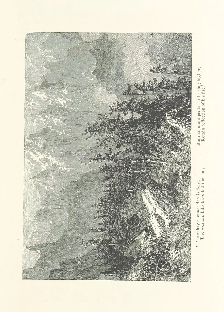 An illustration from The Pyrenees: a description of summer life at French watering places ... With ... illustrations by Gustave Doré, and a new map of the Central Pyrenees, 1881, leaf 87