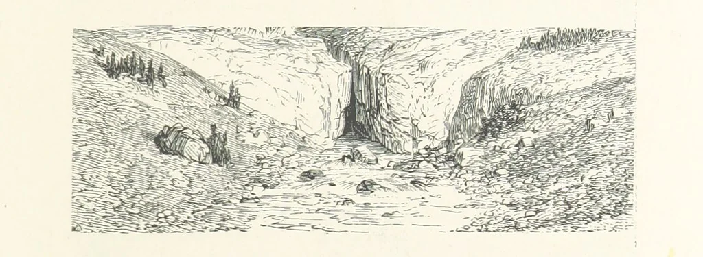 An illustration from The Pyrenees: a description of summer life at French watering places ... With ... illustrations by Gustave Doré, and a new map of the Central Pyrenees, 1881, leaf 99