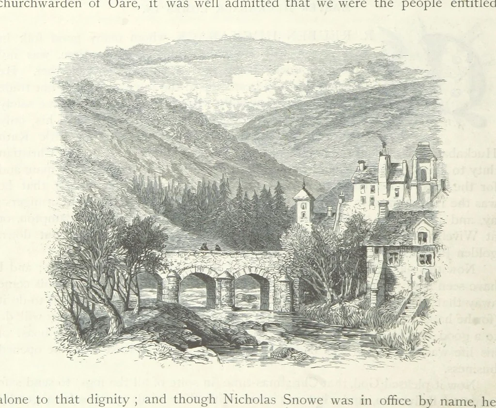 An illustration from Lorna Doone: a romance of Exmoor, 1883, leaf 110