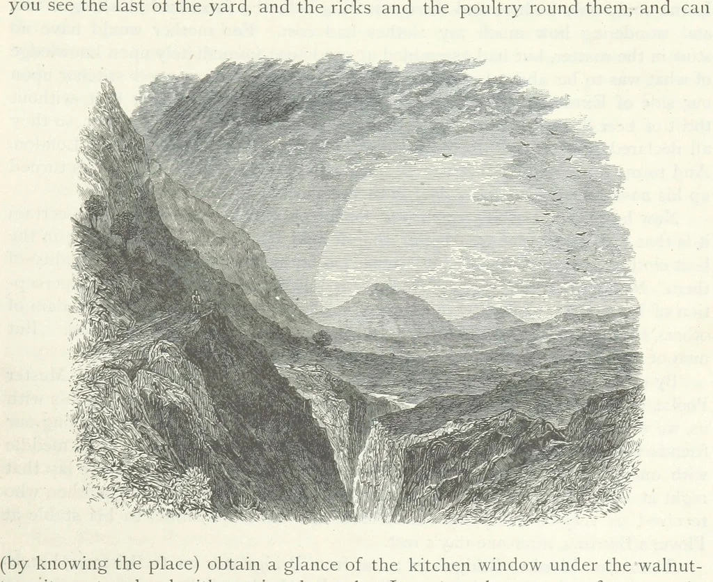 An illustration from Lorna Doone: a romance of Exmoor, 1883, leaf 179