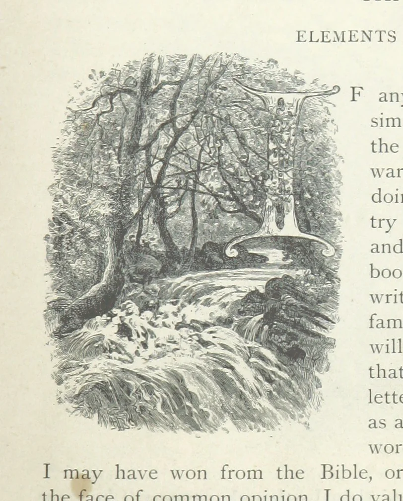 An illustration from Lorna Doone: a romance of Exmoor, 1883, leaf 23