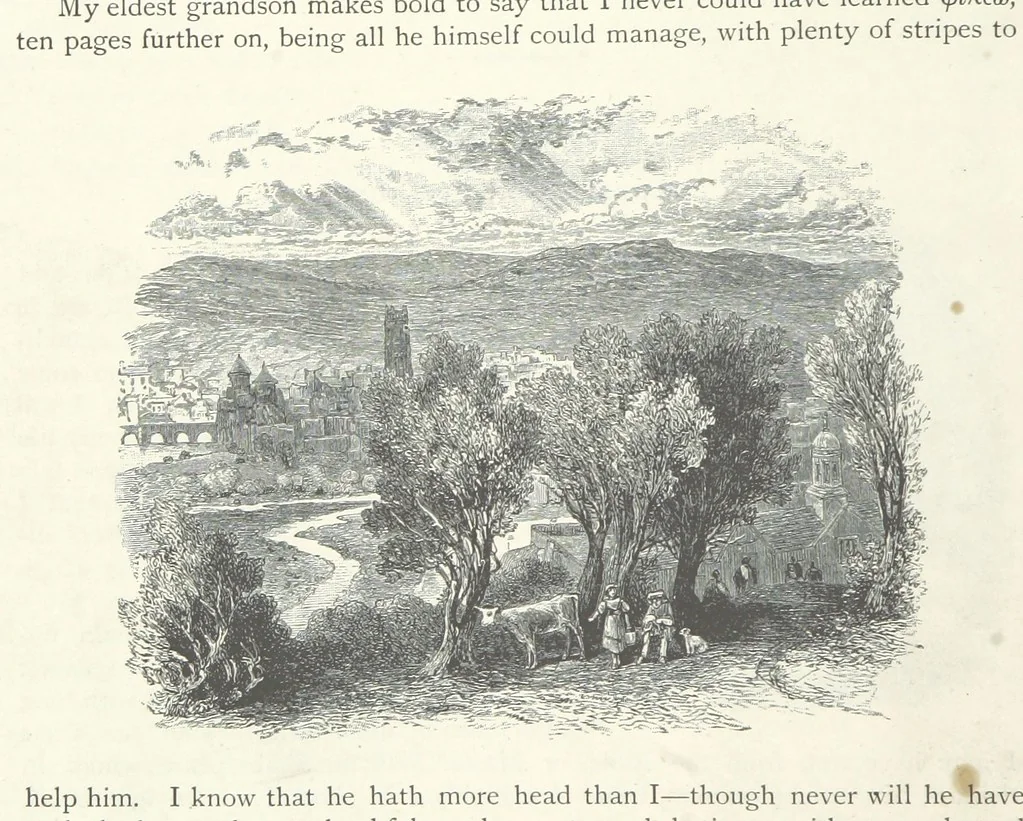 An illustration from Lorna Doone: a romance of Exmoor, 1883, leaf 24