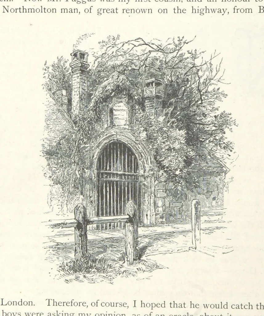 An illustration from Lorna Doone: a romance of Exmoor, 1883, leaf 28