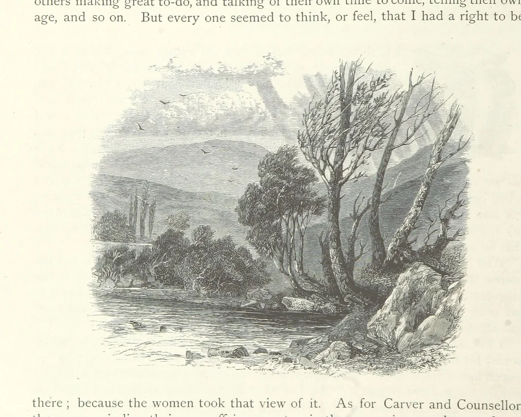 An illustration from Lorna Doone: a romance of Exmoor, 1883, leaf 304