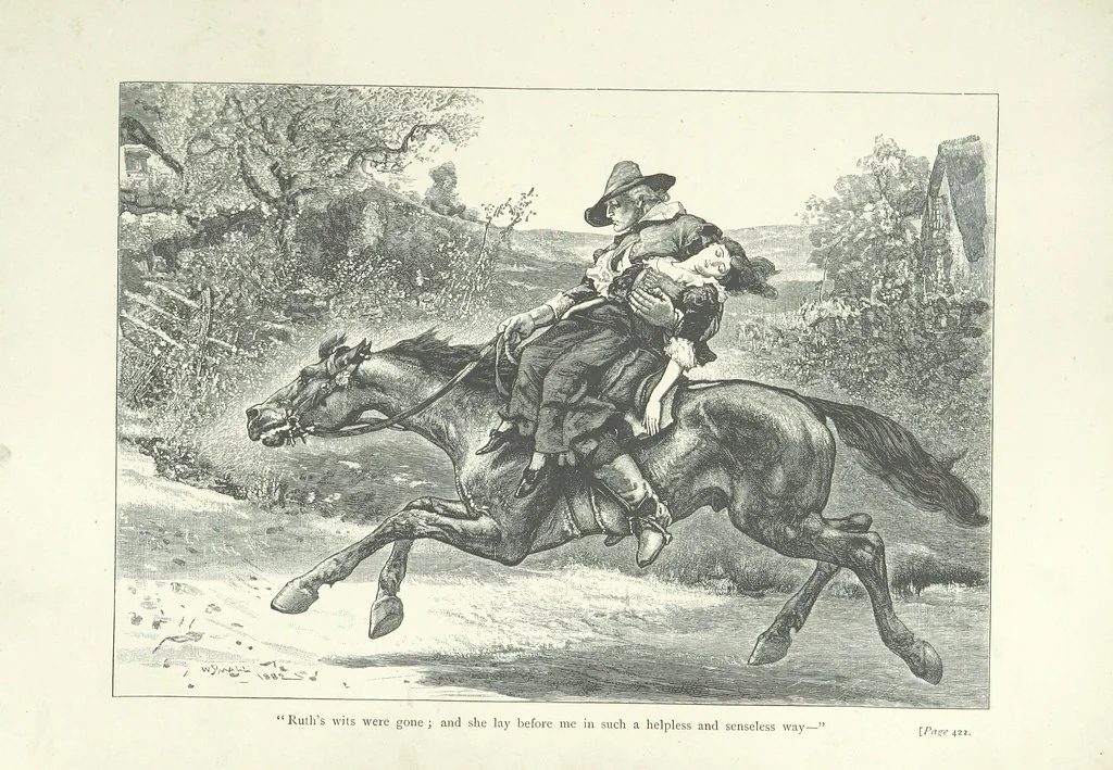 An illustration from Lorna Doone: a romance of Exmoor, 1883, leaf 473