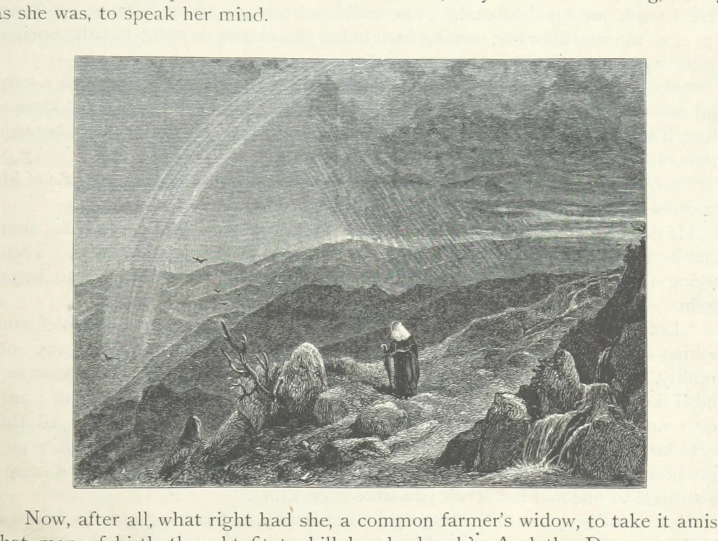 An illustration from Lorna Doone: a romance of Exmoor, 1883, leaf 49