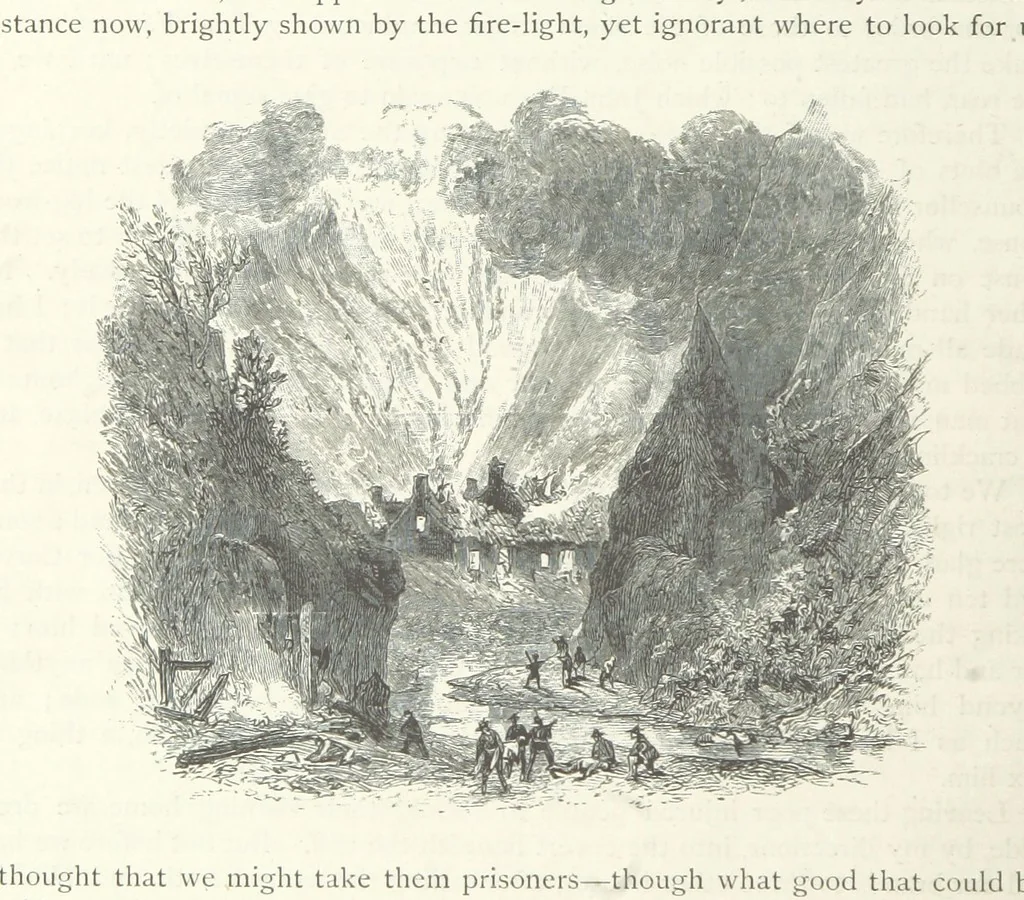 An illustration from Lorna Doone: a romance of Exmoor, 1883, leaf 552