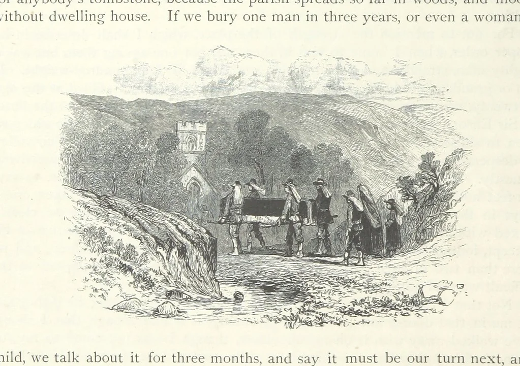 An illustration from Lorna Doone: a romance of Exmoor, 1883, leaf 58