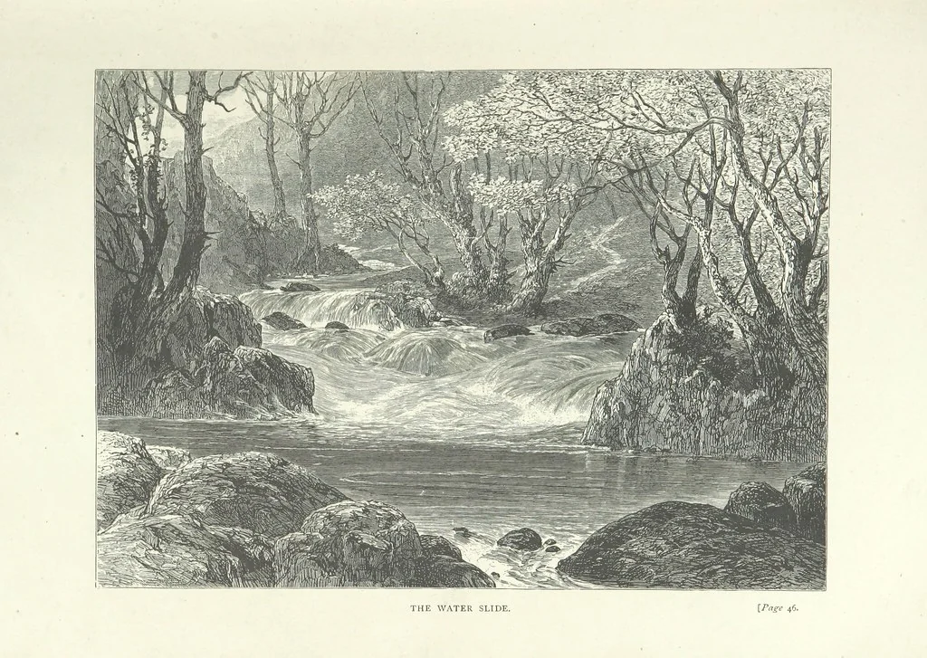 An illustration from Lorna Doone: a romance of Exmoor, 1883, leaf 73